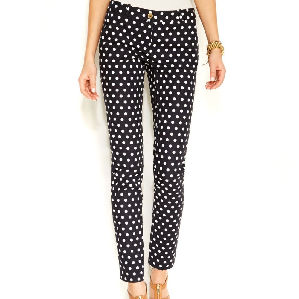 Michael Kors Skinny Polka Dot Pants